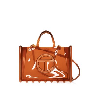 Melissa x Telfar Large Jelly Shopper - Clear Brown