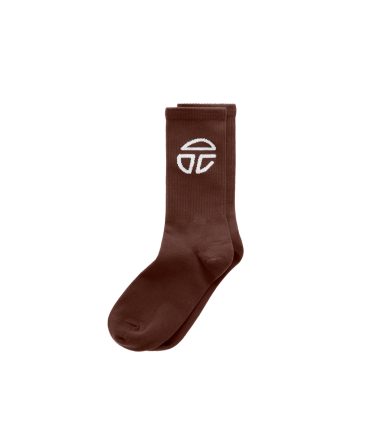 Athletic Logo Socks - Chocolate