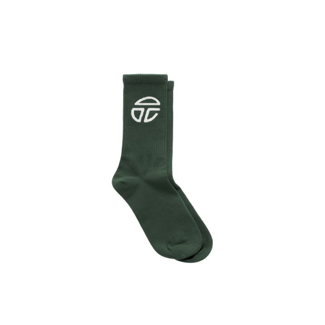 Athletic Logo Socks - Dark Olive