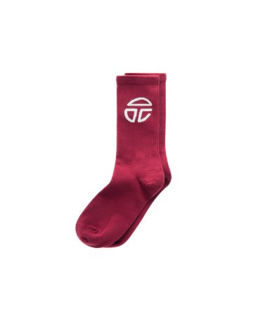 Athletic Logo Socks - Oxblood