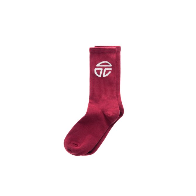 Athletic Logo Socks - Oxblood