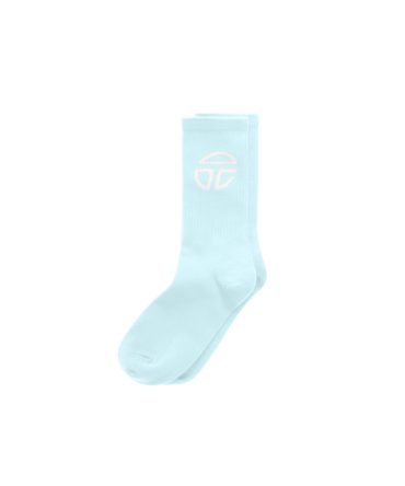 Athletic Logo Socks - Pool Blue