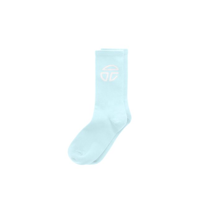 Athletic Logo Socks - Pool Blue