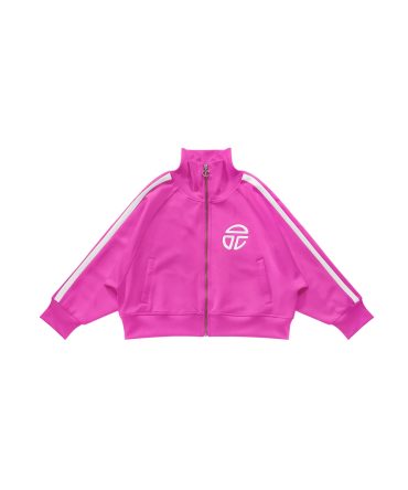 Cropped Track Jacket - Azalea