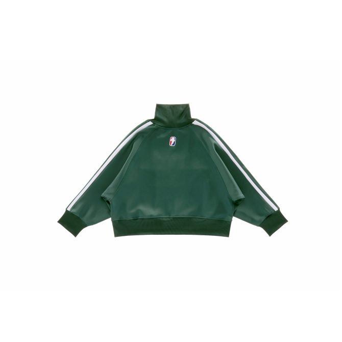 Cropped Track Jacket - Dark Olive