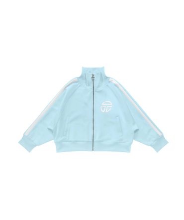 Cropped Track Jacket - Pool Blue