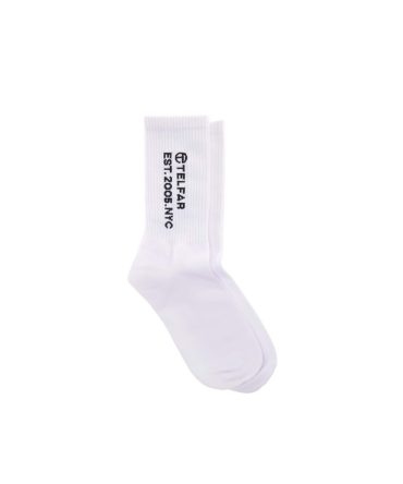 EST. 2005 Logo Socks - White