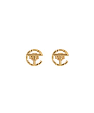 Logo Stud Earring - Gold