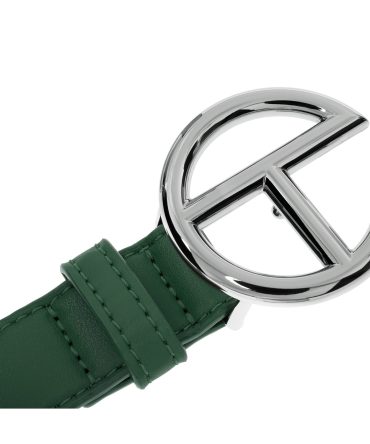 Logo Belt - Silver/Dark Olive