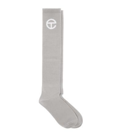 Telfar Logo Socks - Grey