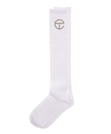 Telfar Logo Socks - White