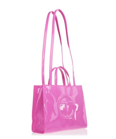 Medium Shopping Bag - Pink Patent