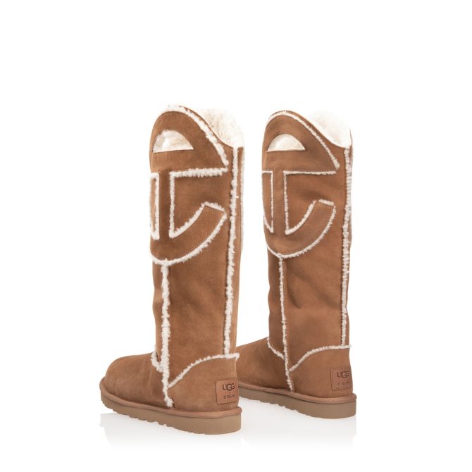 UGG x TELFAR Logo Tall Boot - Chestnut